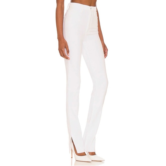 NWT Favorite Daughter Valentina Tower Super High Rise Jeans White Bahamas 25 - Picture 1 of 16